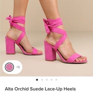 Lulus ankle wrap heels